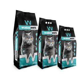 Bentonitinis kačių kraikas Wonder White Marselio muilo kvapo 10 kg