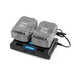 Įkroviklis ličio jonų akumuliatorių dvigubas HYUNDAI HYCH 2002 (HYCH2002) 20V