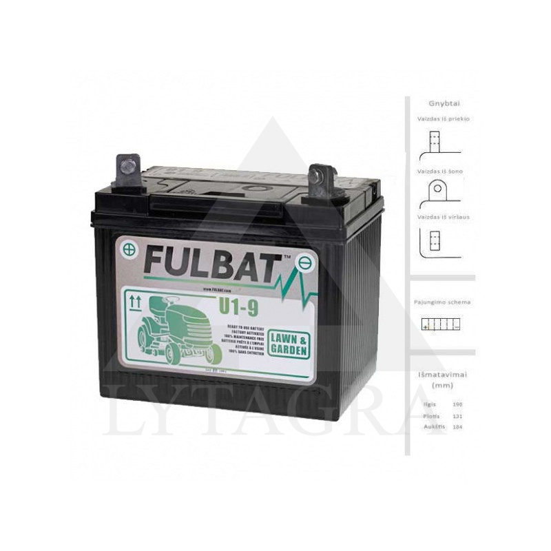 AKUMULIATORIUS 28 AH 300 EN 12V U1-9 184490