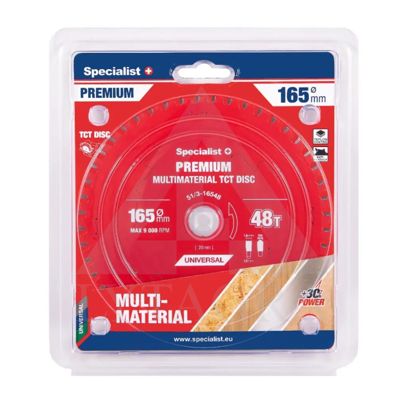 51/3-16548 PJOV. DISKAS 165X48TX20MM MULTIMATERIALPREMIUM SPECIALIST+