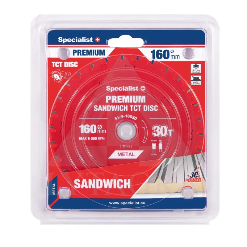 51/4-16030 PJOVIMO DISKAS 160X30TX20MM SANDWICHPREMIUM SPECIALIST+