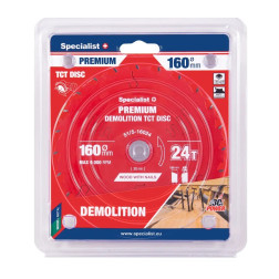 51/5-16024 PJOVIMO DISKAS 160X24TX20MM DEMOLITIONPREMIUM SPECIALIST+