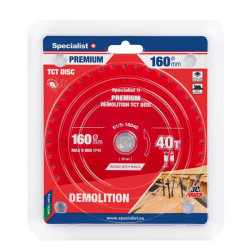 51/5-16040 PJOVIMO DISKAS 160X40TX20MM DEMOLITIONPREMIUM SPECIALIST+