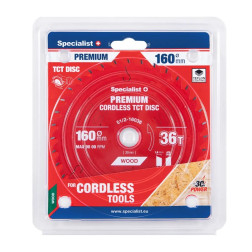 51/2-16036 PJOVIMO DISKAS 160X36TX20MM CORDLESS  PREMIUM SPECIALIST+