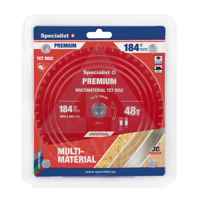 51/3-18448 PJOV. DISKAS 184X48TX16MM MULTIMATERIALPREMIUM SPECIALIST+