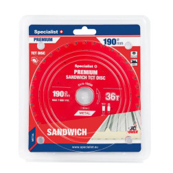 51/4-19036 PJOVIMO DISKAS 190X36TX30MM SANDWICHPREMIUM SPECIALIST+