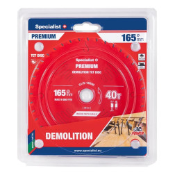 51/5-16540 PJOVIMO DISKAS 165X40TX20MM DEMOLITIONPREMIUM SPECIALIST+