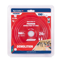 51/5-19024 PJOVIMO DISKAS 190X24TX30MM DEMOLITIONPREMIUM SPECIALIST+
