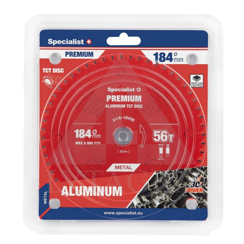 51/6-18456 PJOV. DISKAS 184X56TX20/16MM ALUMINIUMPREMIUM SPECIALIST+
