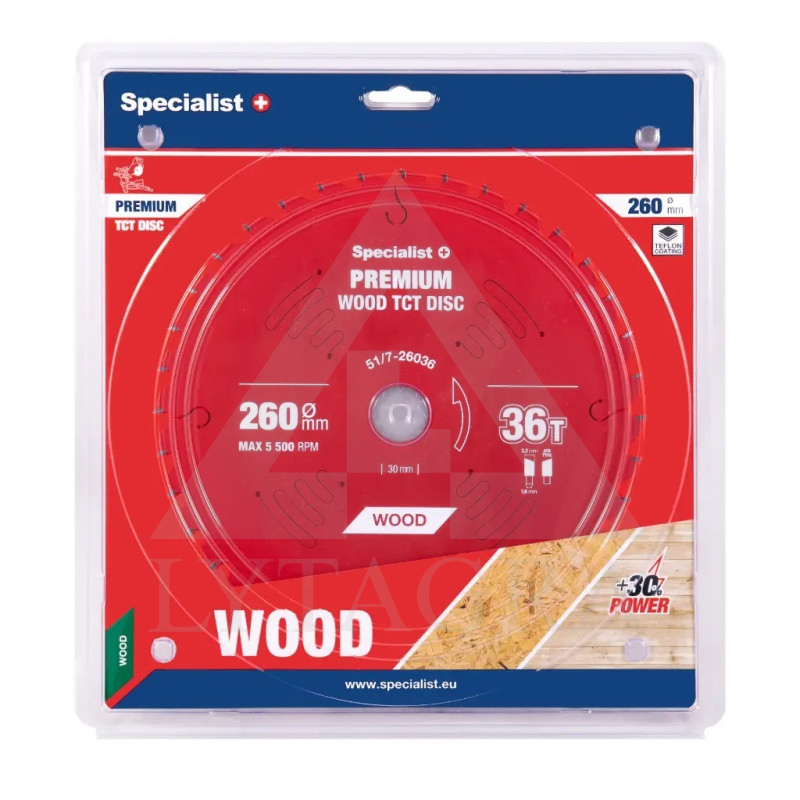 51/7-26036 SPECIALIST+PJOVIMO DISKAS 260X36TX30MM