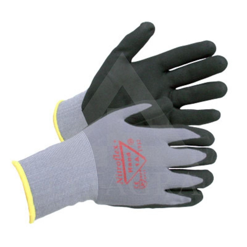 Nailoninės guma dengtos pirštinė Nitroflex / 11 dydis / Hand-1A