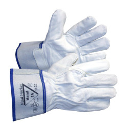 Odinės pirštinės darbui su metalais, Metal Worker / 11 dydis / Hand-1A/ A11221