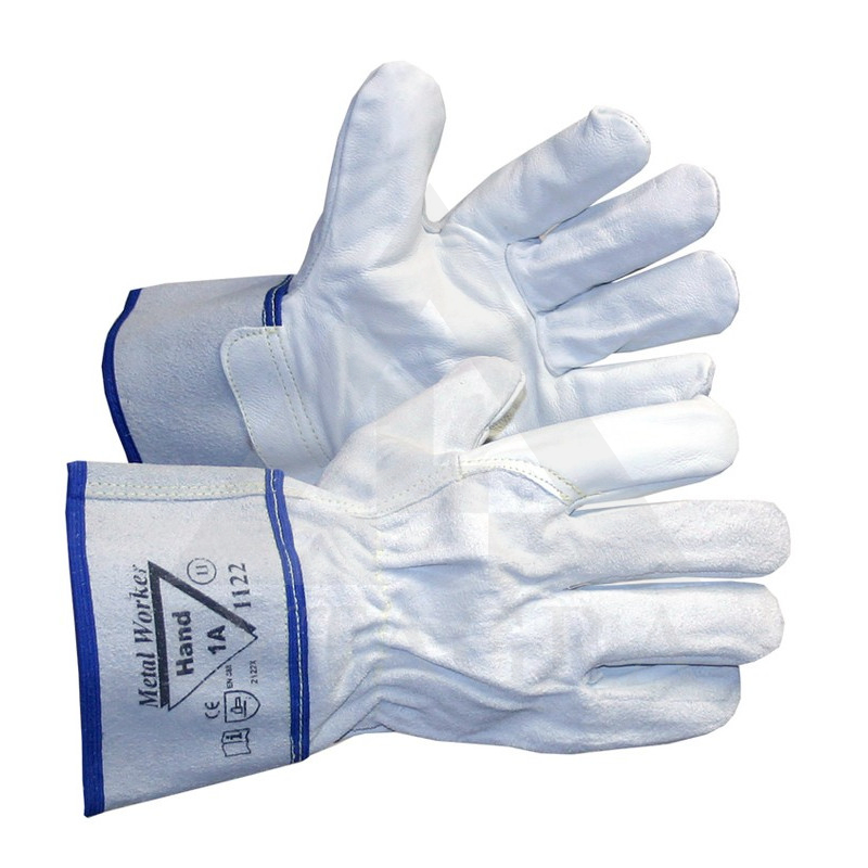 Odinės pirštinės darbui su metalais, Metal Worker / 11 dydis / Hand-1A/ A11221