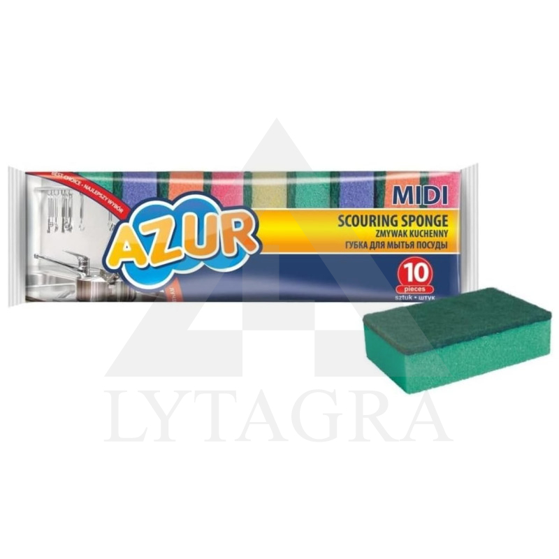 Virtuvinės kempinėlės CENTI MIDI 10vnt.