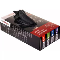 Pirštinė guminės 50VNT / SCHMITH SNIM-BLACKGRIP-M