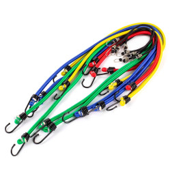 ELASTINGŲ VIRVIŲ RINKINYS 12VNT 90CM BSTRAP-11