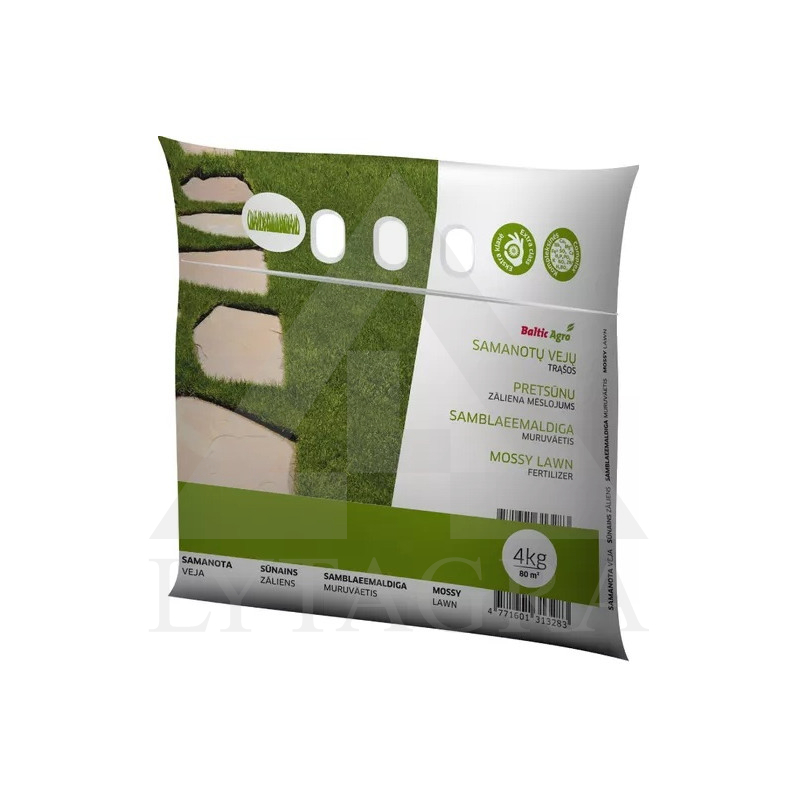 Samanotų vejų trąšos Baltic Agro 4 kg.