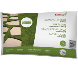 Samanotų vejų trąšos Baltic Agro 15 kg.