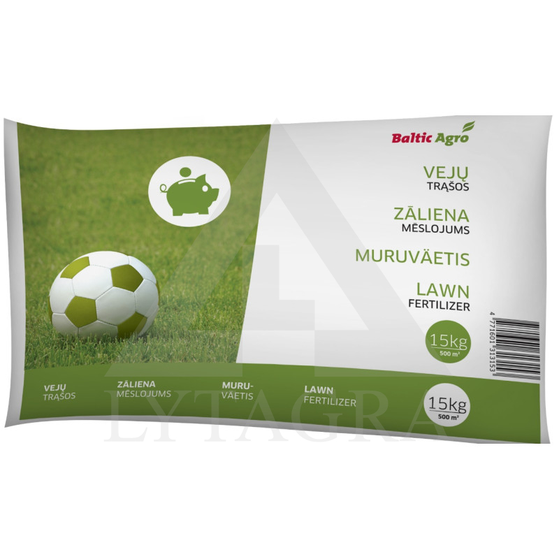 Granuliuotos trąšos vejoms Baltic Agro 15 kg.