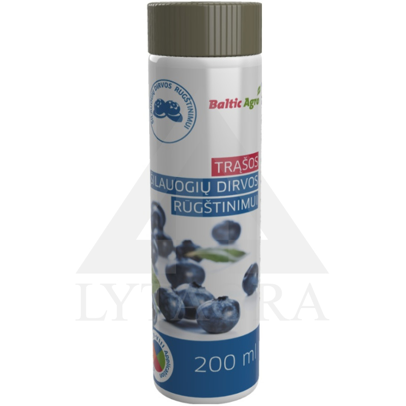 Trąšos šilauogių dirvos rūgštinimui Baltic Agro 200 ml.