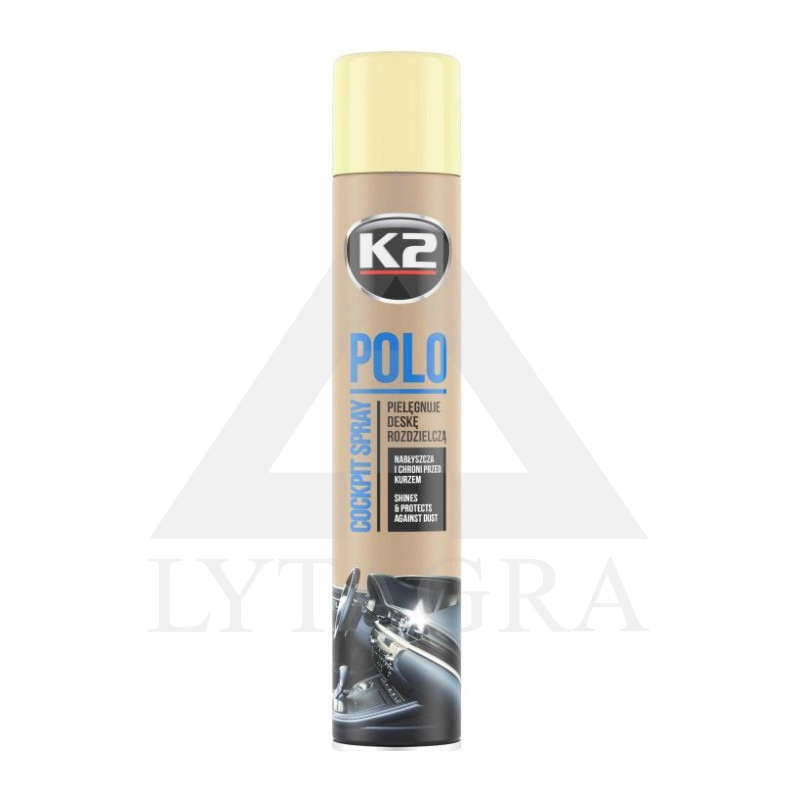 K2 POLIROLIS COCKPIT automobilio panelės valiklis Vanilė 750 ml.