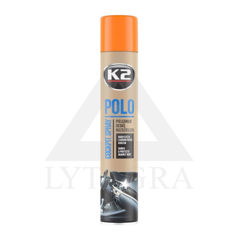 K2 POLIROLIS COCKPIT automobilio panelės valiklis Persikas 750 ml.