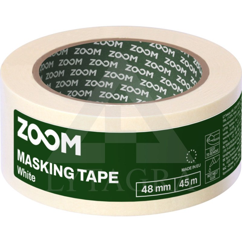 Dažymo juostelė, balta, 48 mm x 45 m, ZOOM