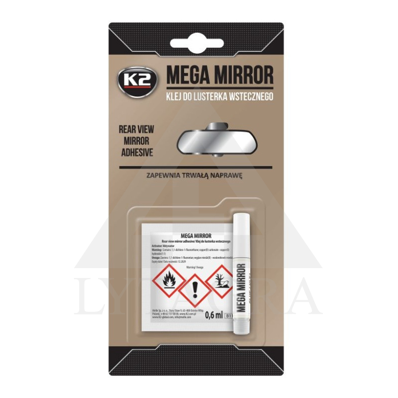 Automobilio galinio vaizdo veidrodžio klijai K2 MEGA MIRROR