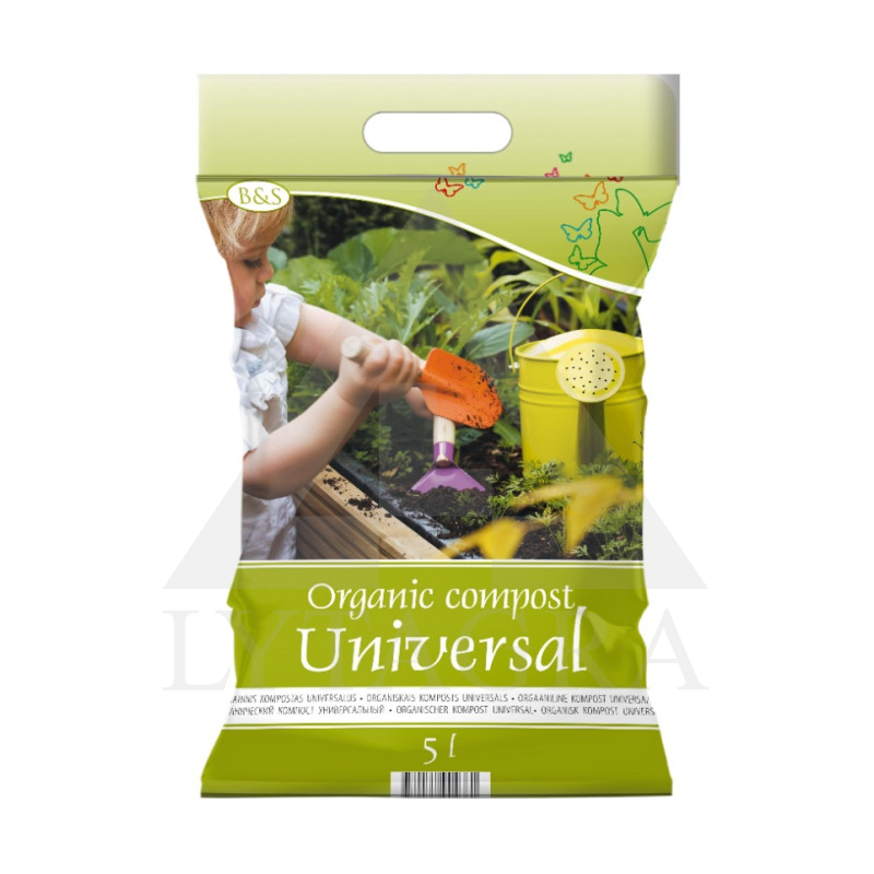 Universalus organinis kompostas BIOHUMUS & SOIL 5 L
