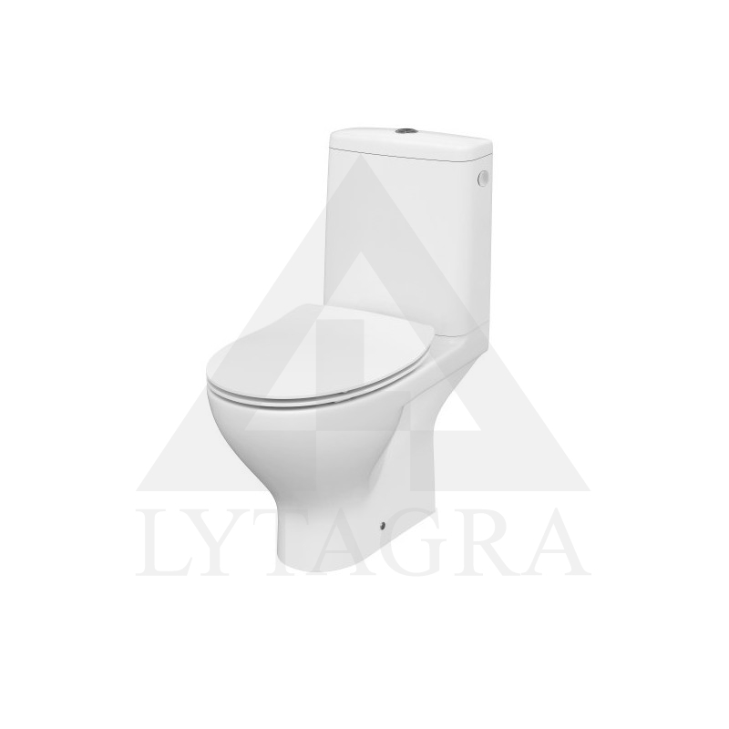 Unitazas CERSANIT MODUO duroplastas, antibakterinis, lėtas dangčio nusileidimas