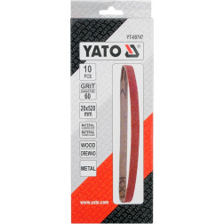 YT-09747 JUOSTA 10VNT P60 20X520MM