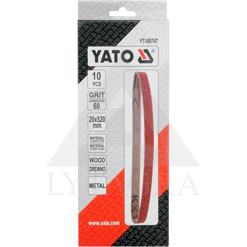 YT-09747 JUOSTA 10VNT P60 20X520MM
