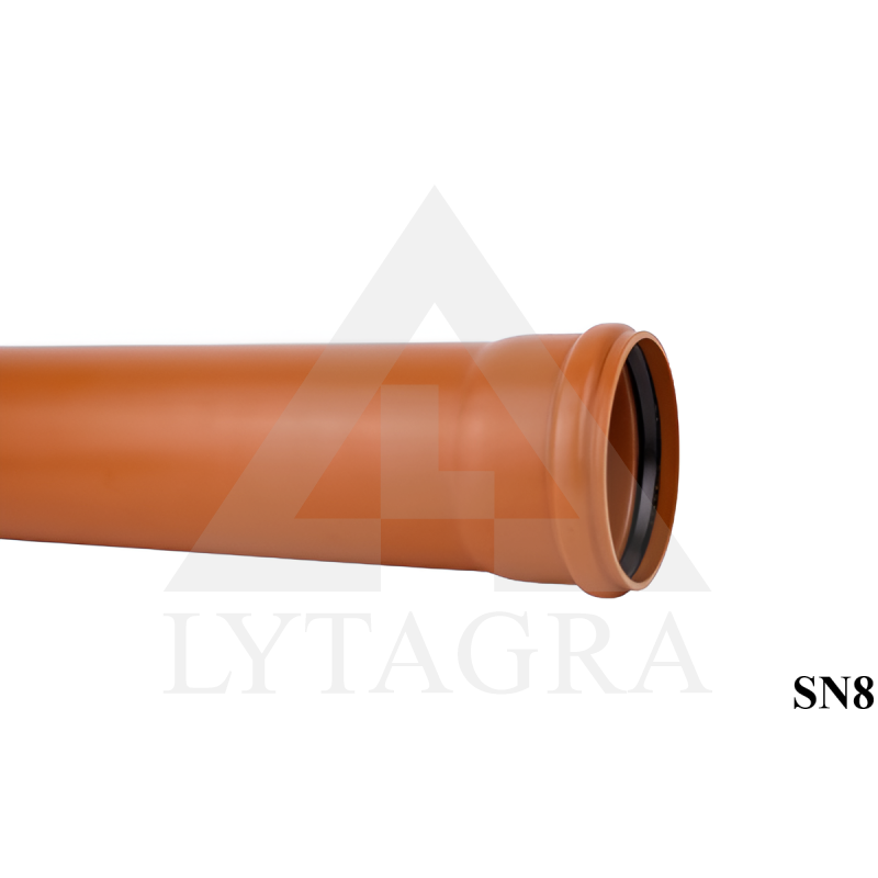 PVC IŠORĖS KANALIZACIJOS VAMZDIS 110X1000