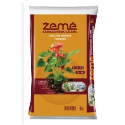 Žemė kambarinėms gėlėms 6 l
