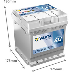 Akumuliatorius Varta B36 12V / 44Ah / 420A / R+