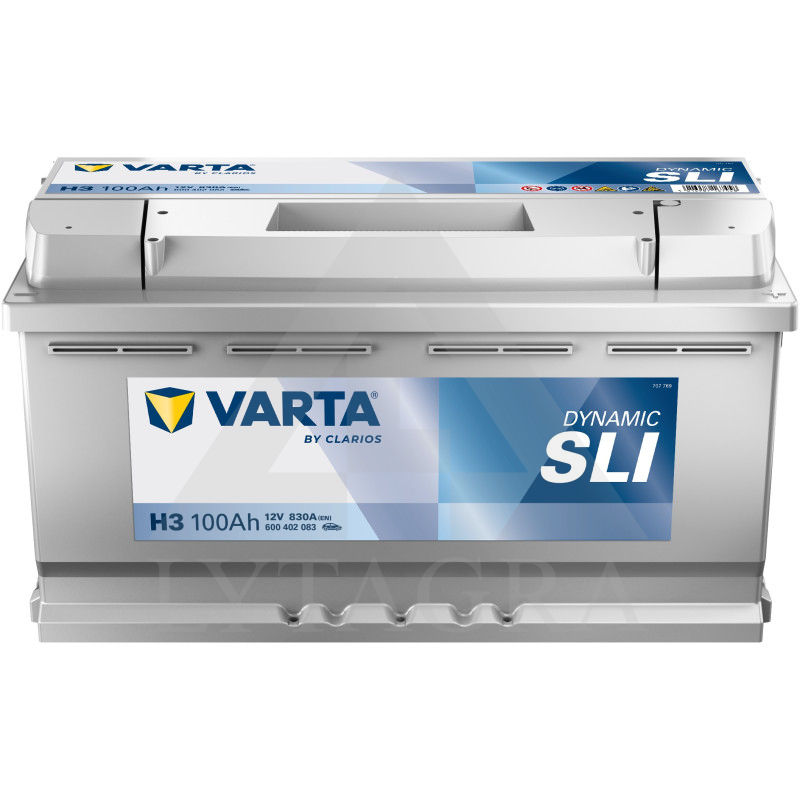 Akumuliatorius Varta H3 12V / 100Ah / 830A / R+