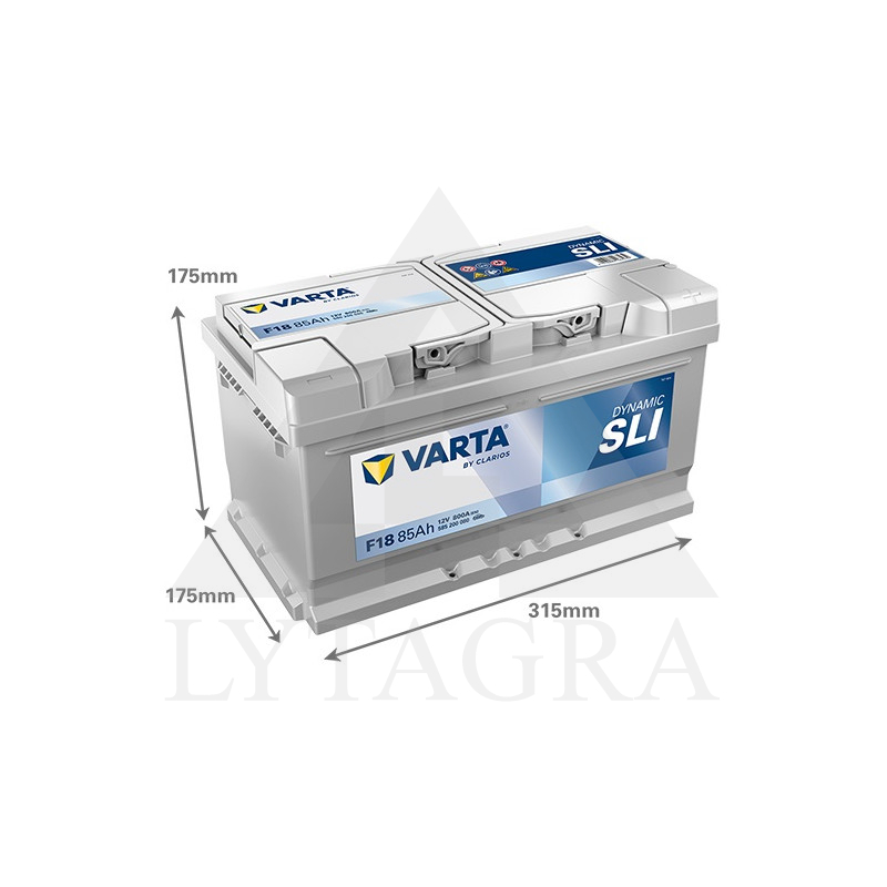 Akumuliatorius Varta F18 12V / 85Ah / 800A / R+