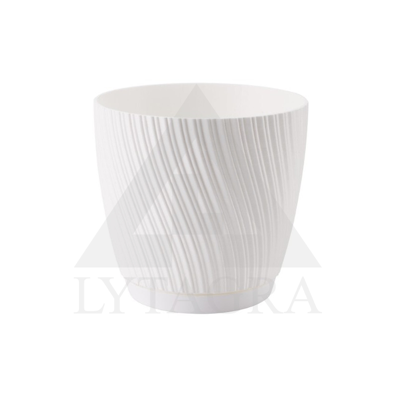 Vazonas baltas 17 cm MIKA