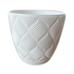 Vazonas su lėkšte FLOW PETIT ECO 15 cm