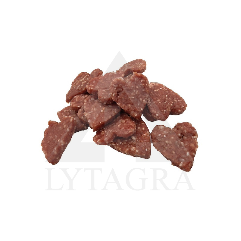 BUBU PETS Skanėstai šunims ančių širdelės su ryžiais 500 g