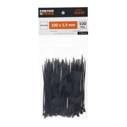 Sąvaržos laidams 100x1.9 mm 100vnt.  / FASTER TOOLS FT380-49