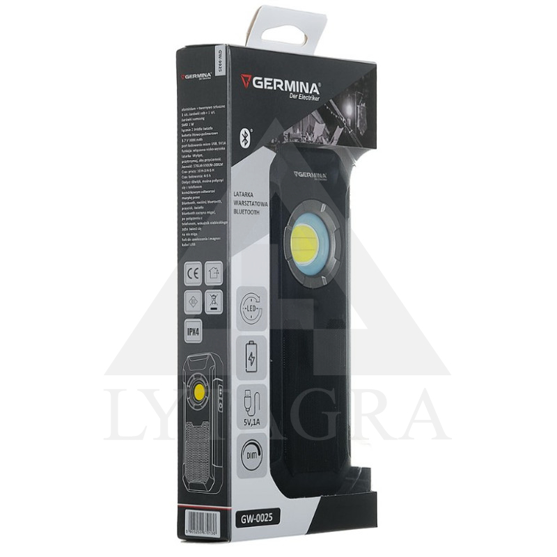 Žibintuvėlis su bluetooth/ Germina GW-0025