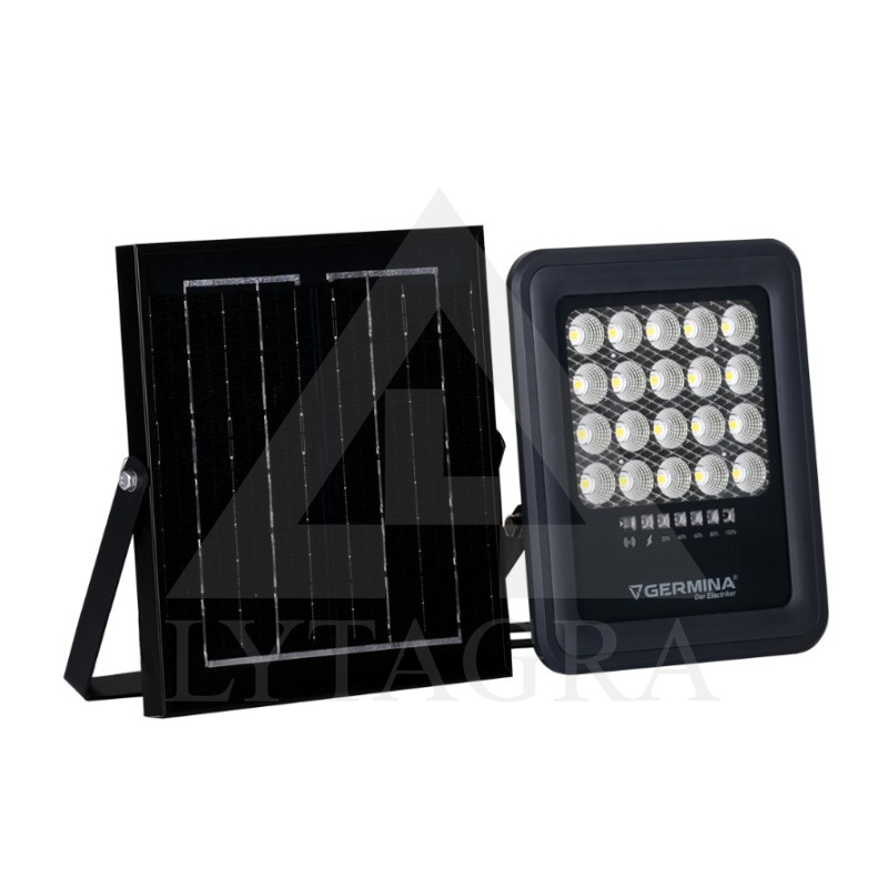 LED šviestuv.su saulės kolektoliumi 50W/Germina GW-0080