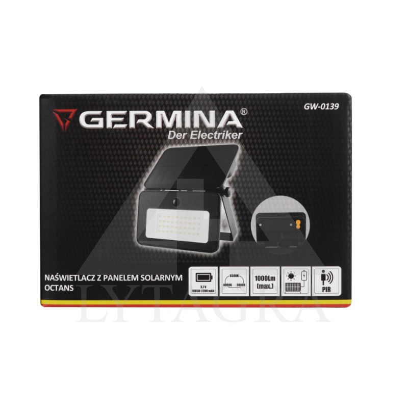 Šviestuvas su saulės baterija/Germina GW-139
