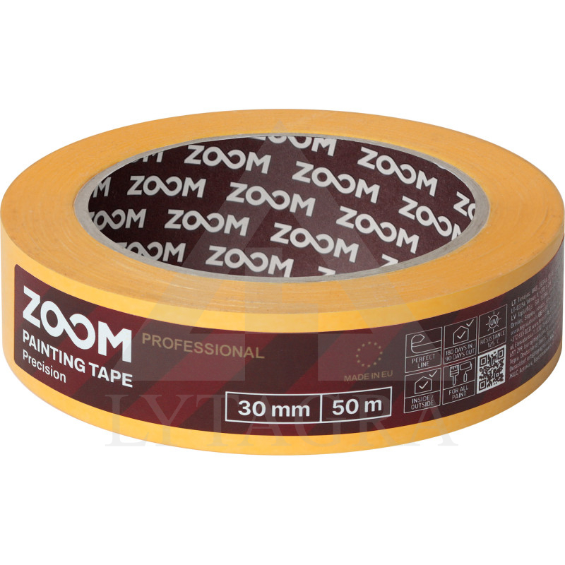 Profesionali dažymo juosta, 30 mm x 50 m, PRECISION, ZOOM