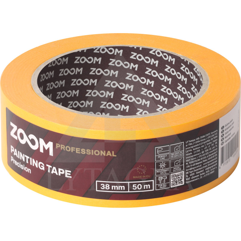 Profesionali dažymo juosta, 38 mm x 50 m, PRECISION, ZOOM