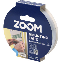 Dvipusė juostelė montavimui, 19mm x 5m, ZOOM