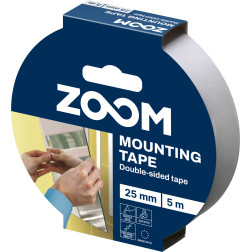 Dvipusė juostelė montavimui, 25mm x 5m, ZOOM