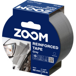Juostelė, armuota, 48 mm x 25 m, pilka, ZOOM
