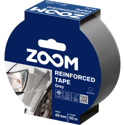 Juostelė, armuota, 48 mm x 50 m, pilka, ZOOM